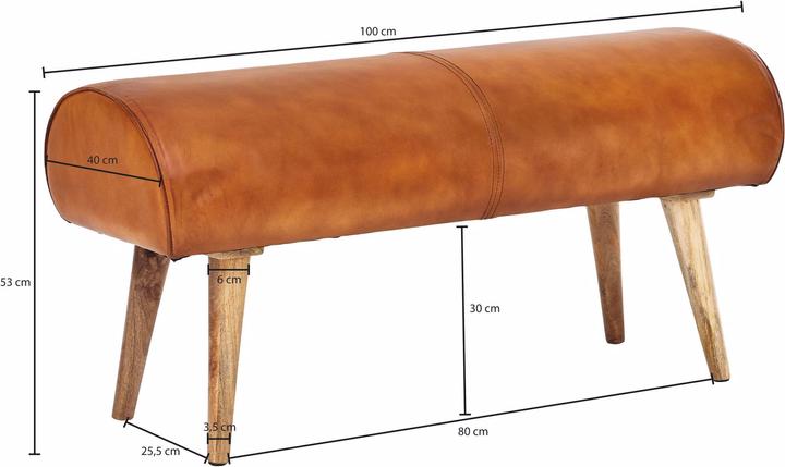 Actual product image Wohnling Genuine leather (100 cm)