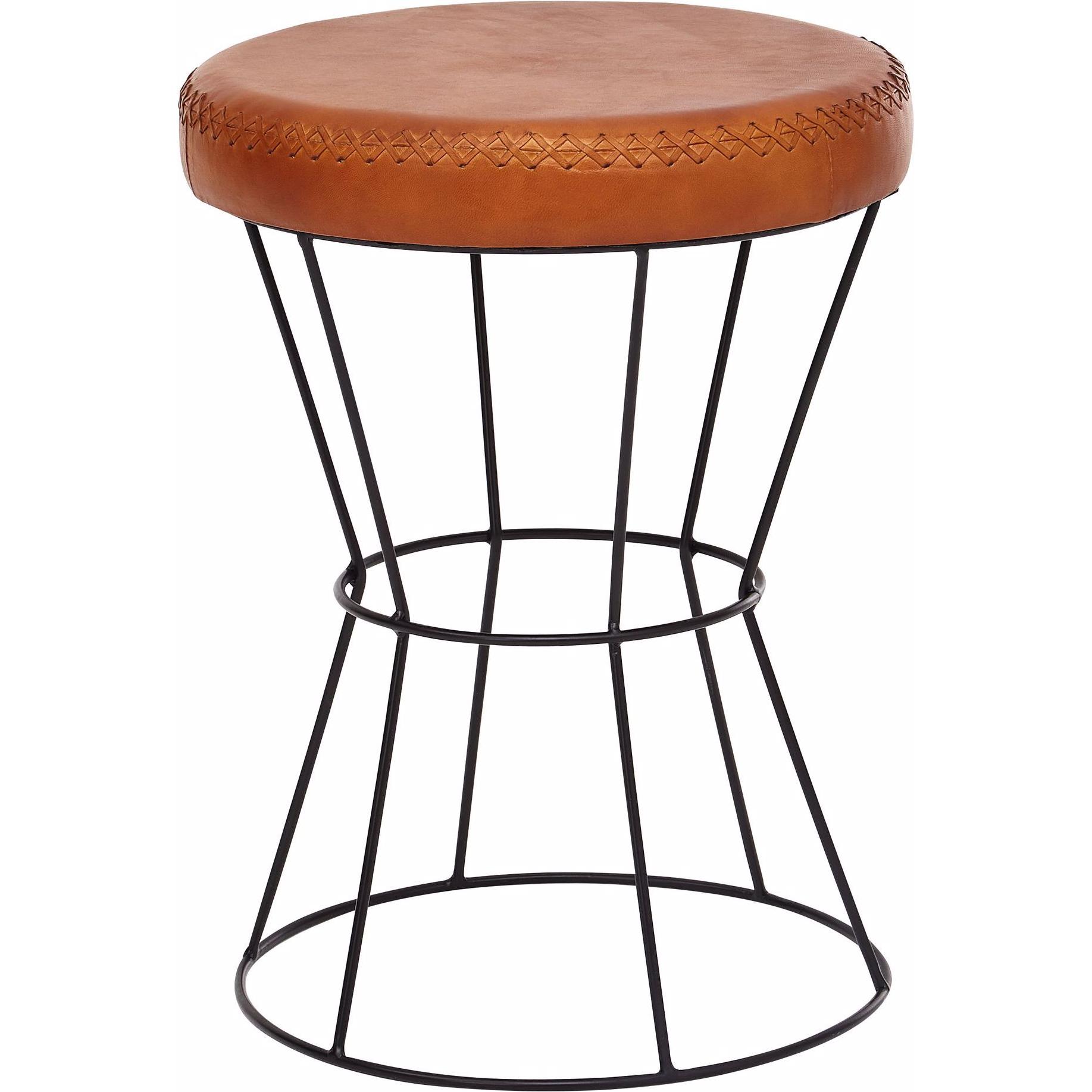 Wohnling, Hocker + Pouf, Echtleder