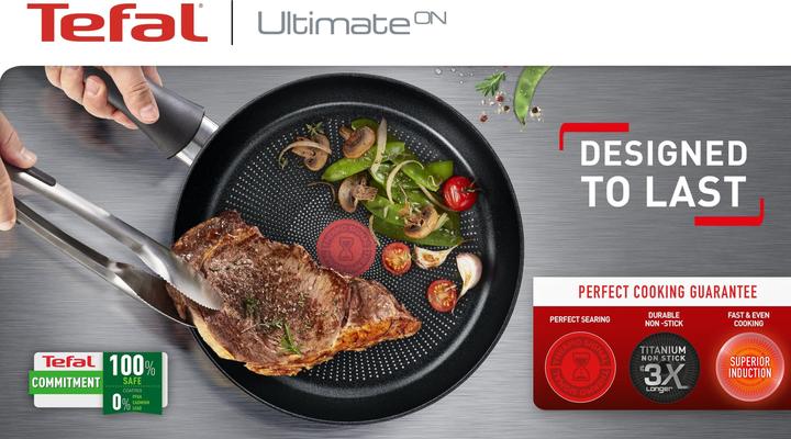 Immagine prodotto Tefal Ultimate On (28 cm, Padella per friggere, Alluminio)
