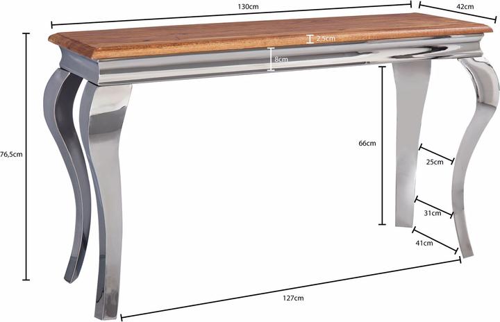 Produktbild Wohnling Sheesham (130 x 42 x 76.50 cm)