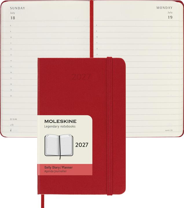 Produktbild Moleskine Taschenagenda Daily (1 Tag / 1 Seite)