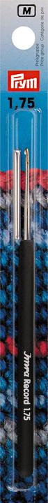 Productafbeelding Prym Haaknaald met Record softgrip, zilver 1,00 mm, kaart