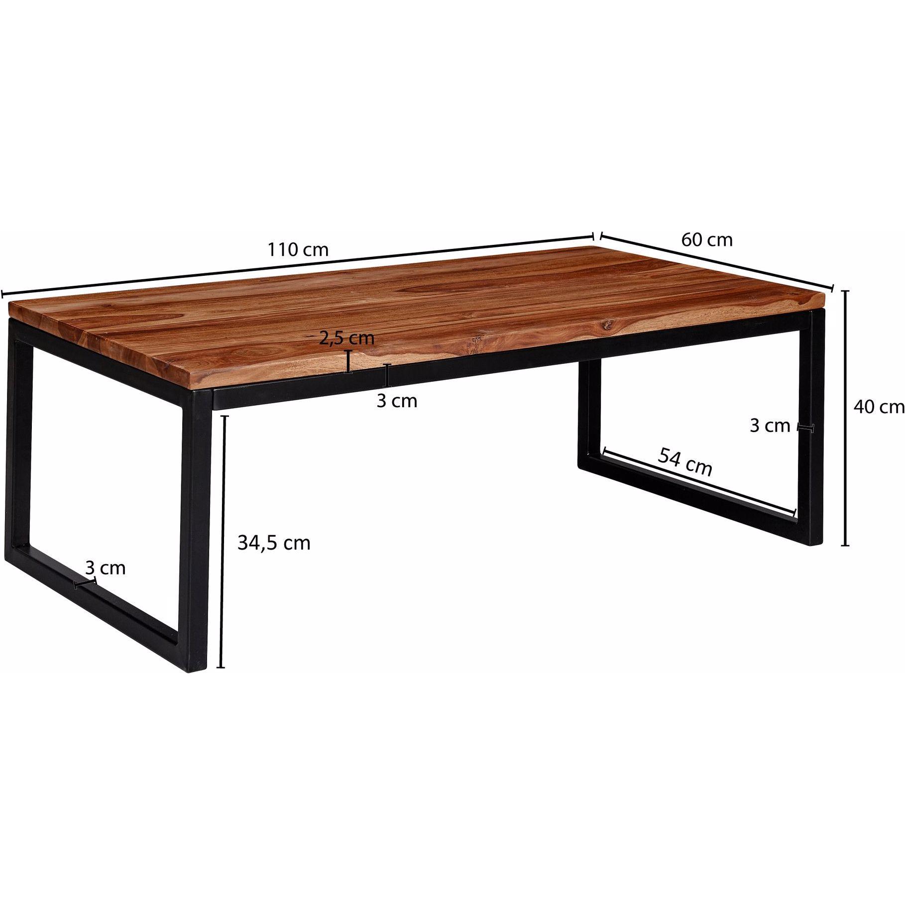 Thumbnail - Wohnling, Couchtisch + Beistelltisch, Leonard (110 x 60 x 40 cm)