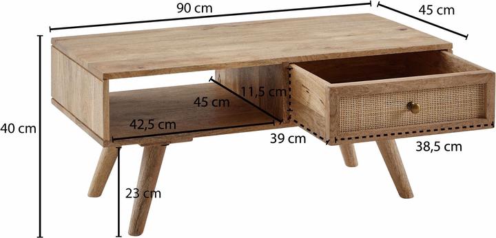 Image du produit Wohnling Jayden (90 x 40 x 45 cm)