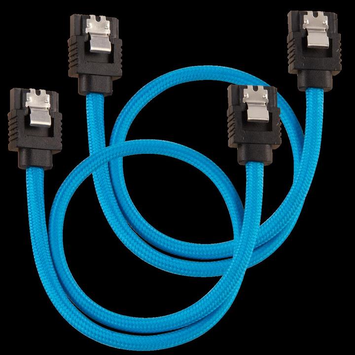 Actual product image Corsair Premium Sleeved SATA 2-Pack