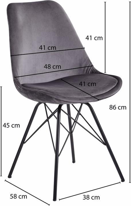 Actual product image Wohnling Esszimmerstuhl