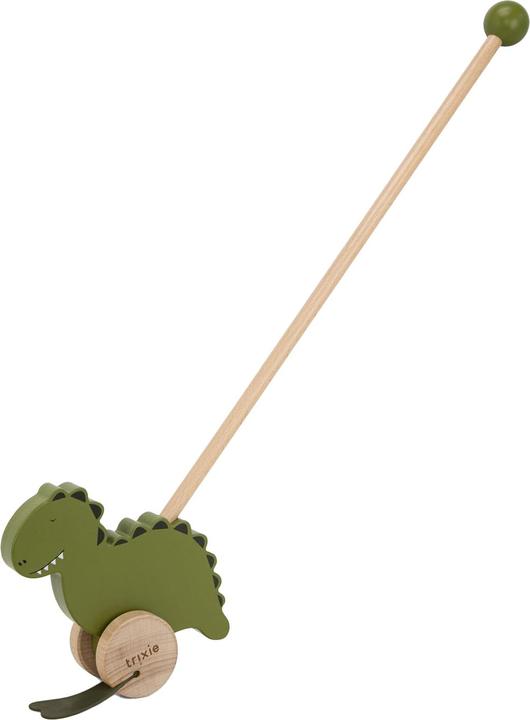 Trixie Baby Houten dinosaurus duw-speelgoed