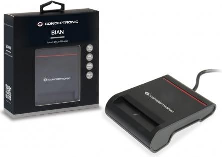 Produktbild Conceptronic Bian Smart-ID Kartenleser (USB 2.0)