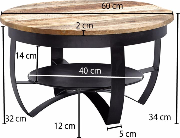 Actual product image Wohnling Jonas (60 x 60 x 34 cm)