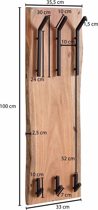 Produktbild Wohnling Wandgarderobe