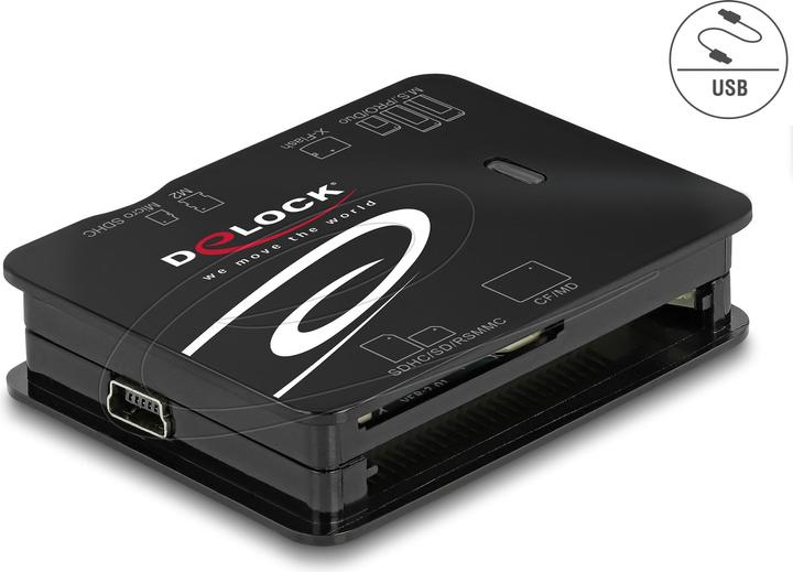 Actual product image Delock Card Reader External 91007 All in 1 USB 2.0 (USB 2.0)