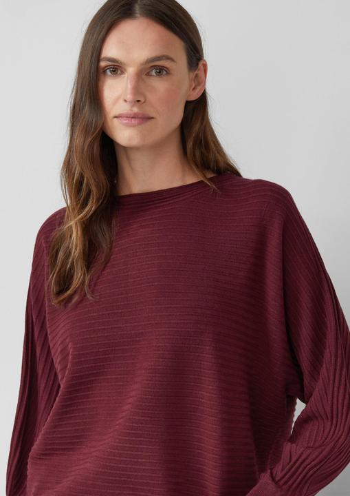 Produktbild s.Oliver Strickpullover Relaxed Fit Pullover mit Fledermausärmeln (48)