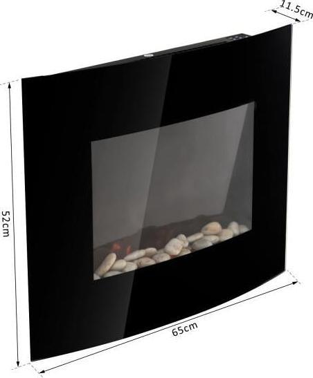 Actual product image Jamb Electric Fireplace Wall Fireplace
