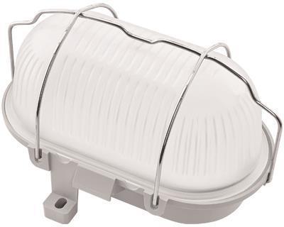 Leuchtek LED oval luminaire IP44 glass 124083 10W 1000lm 3000/4000/5700K 176x122x110m (1000 lm)