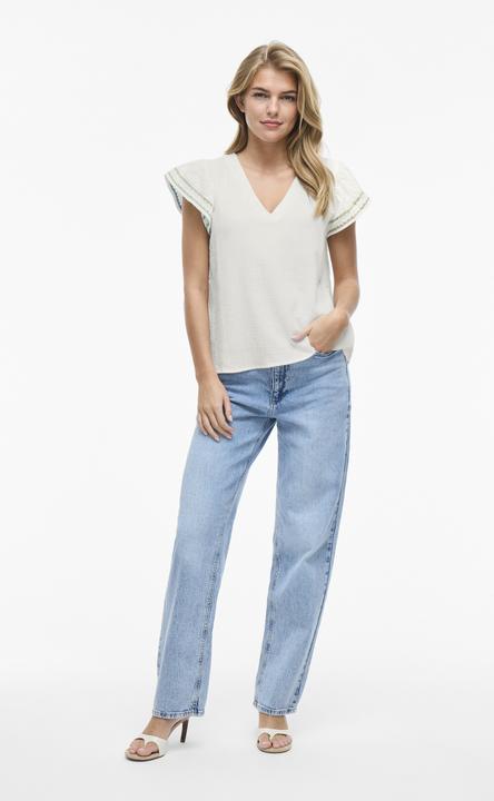 Immagine prodotto Vila VITOVAN V-Ausschnitt Oberteil mit kurzen Ärmeln (36)