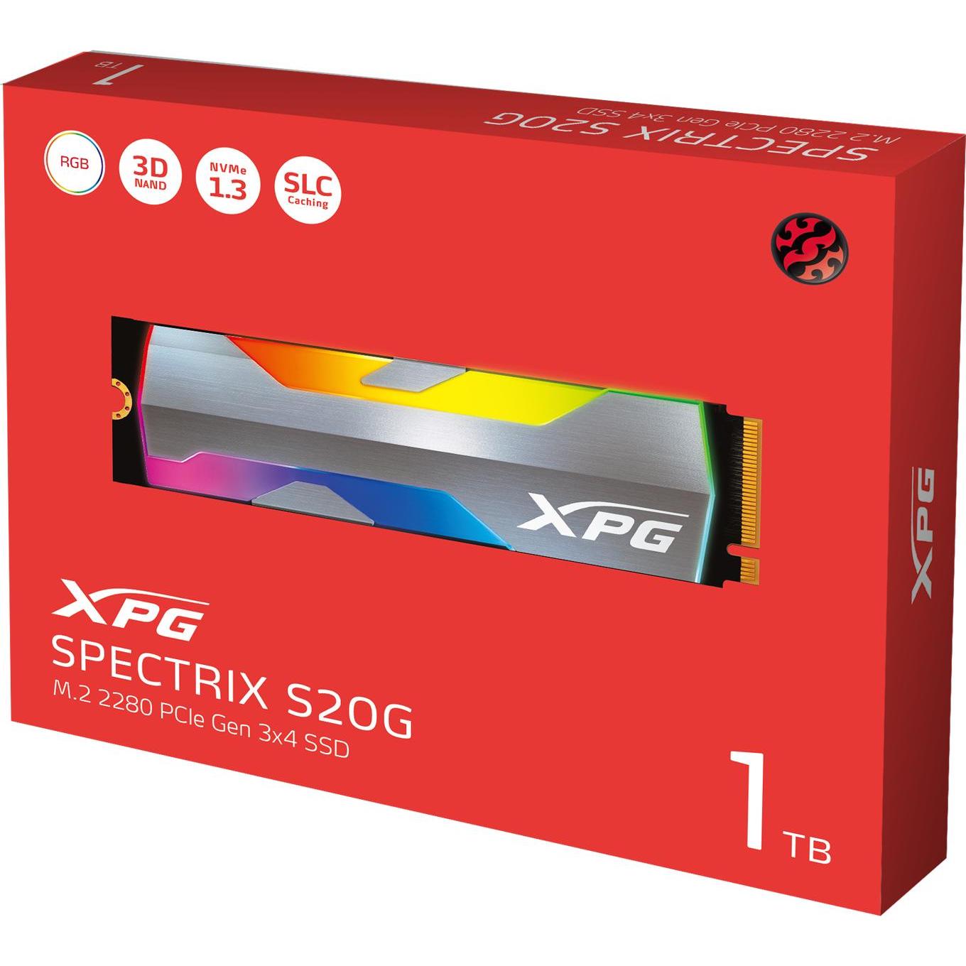 Thumbnail - Adata XPG Spectrix S20G RGB (1000 GB, M.2 2280), SSD