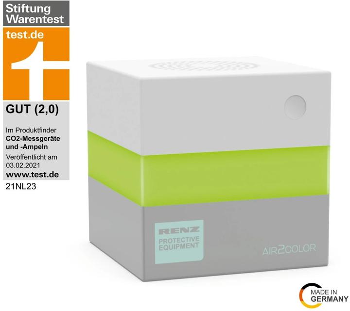 Actual product image Renz Air2Color air quality warning system