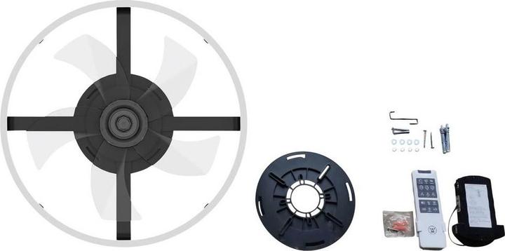 Westinghouse Deckenventilator 20 W (Ø x H) 500 mm x 165 mm Schwarz Timer, mit