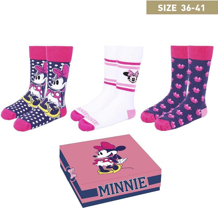 Actual product image Cerda Disney - Minnie Mouse - socks 3-pack (EU 36-41) (pack of 3, 36 - 41)