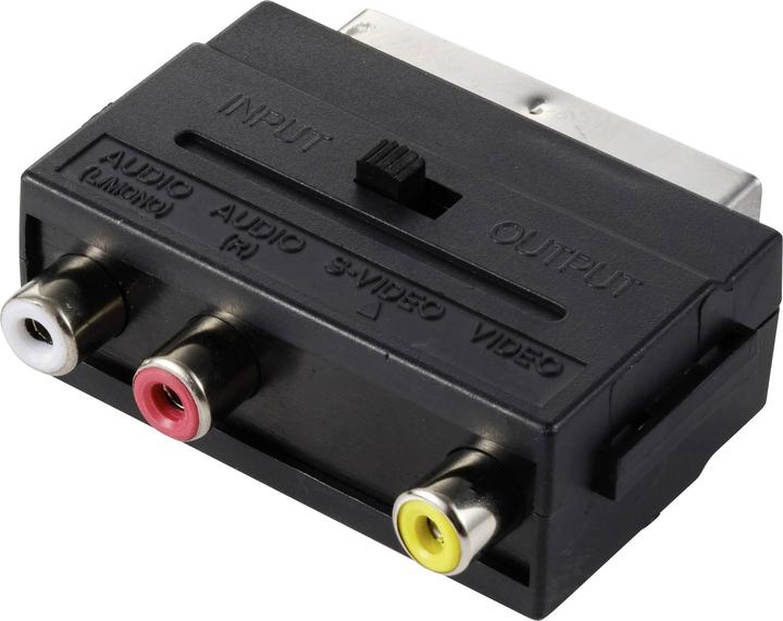 Produktbild SpeaKa Professional SP-13442696 SCART Adapter (3x Klinke - 1x SCART-Kupplung) Sc (Klinkenadapter)