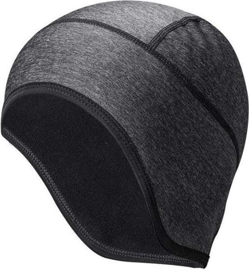 Actual product image Rockbros softshell helmet cap, gray