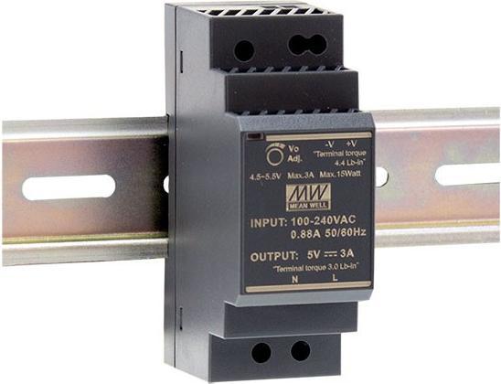 Produktbild MeanWell Ultra Slim Step Shape PSU, 30 W, 24 Vdc