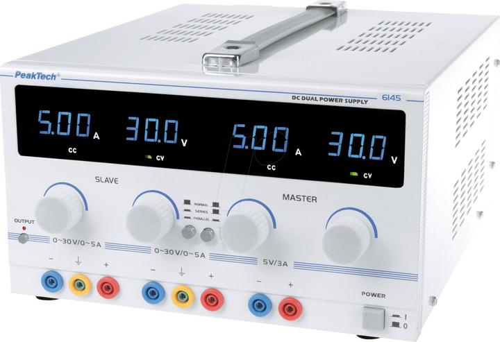 Peaktech Labornetzgerät 2 Kan....30 VDC VDC 5 A /...30 VDC VDC 5 A ( 6145)