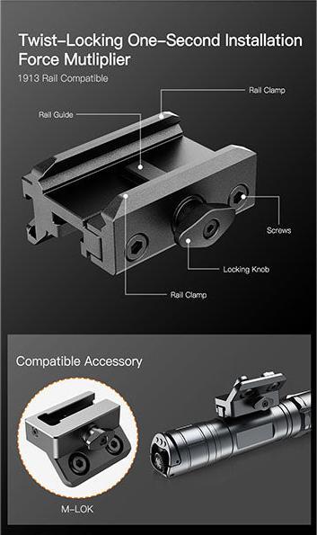 Actual product image Klarus Tactical LED Weapon Lamp GL4 (14 cm, 3300 lm)