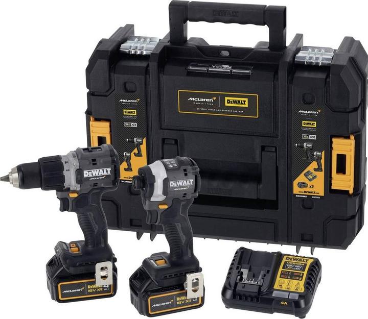 Productafbeelding DeWalt Akku-Kombopack 18V, 4Ah, DCD85M u. DCF85M (Werkt op batterijen)