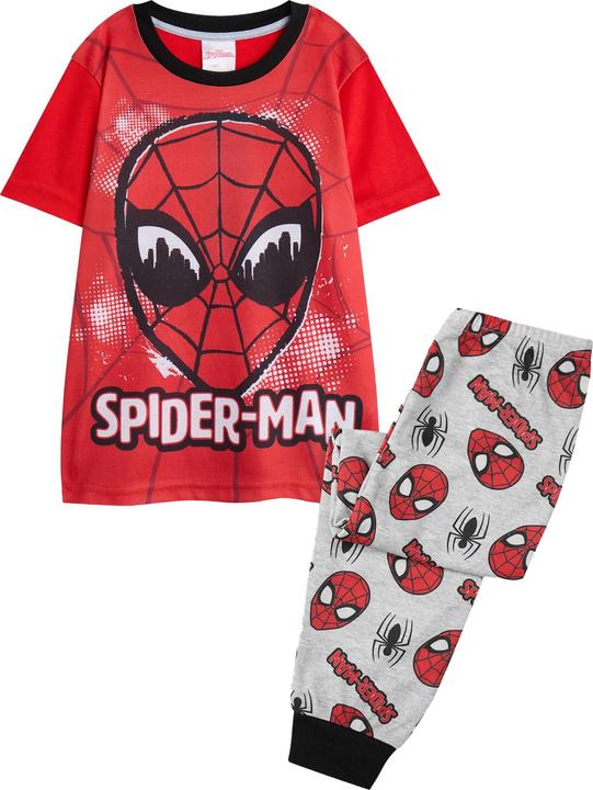 Produktbild Spiderman Schlafanzug mit langer Hose Jungen kurzärmlig (128)