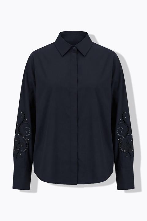 Immagine prodotto Studio Untold Camicia dal taglio oversize con ricami e rivetti sulle maniche lunghe (42, 44)