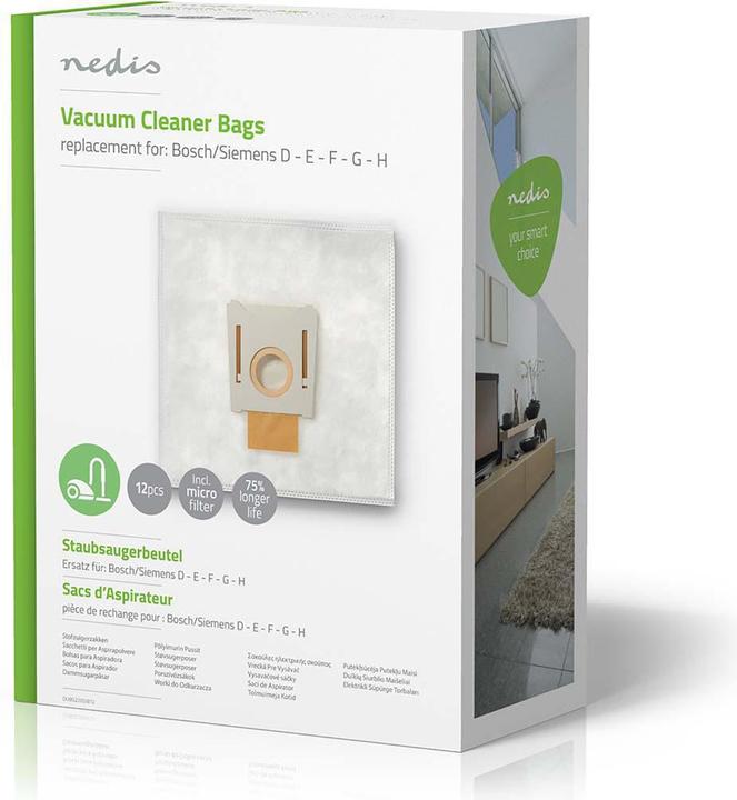 Produktbild Nedis Staubsaugerbeutel für Bosch /Siemens D - E - F - G - (1 x)