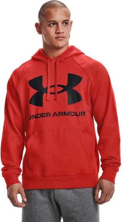 Actual product image Under Armour Men's Rival Fleece Big Logo HD Red 1357093 839 (M)