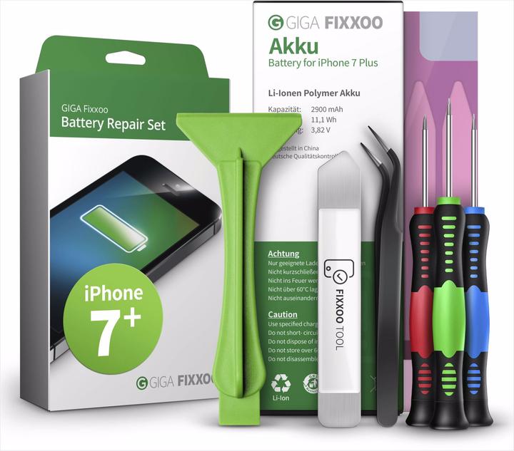Produktbild Giga Fixxoo iPhone 7 Plus Akku Komplettset