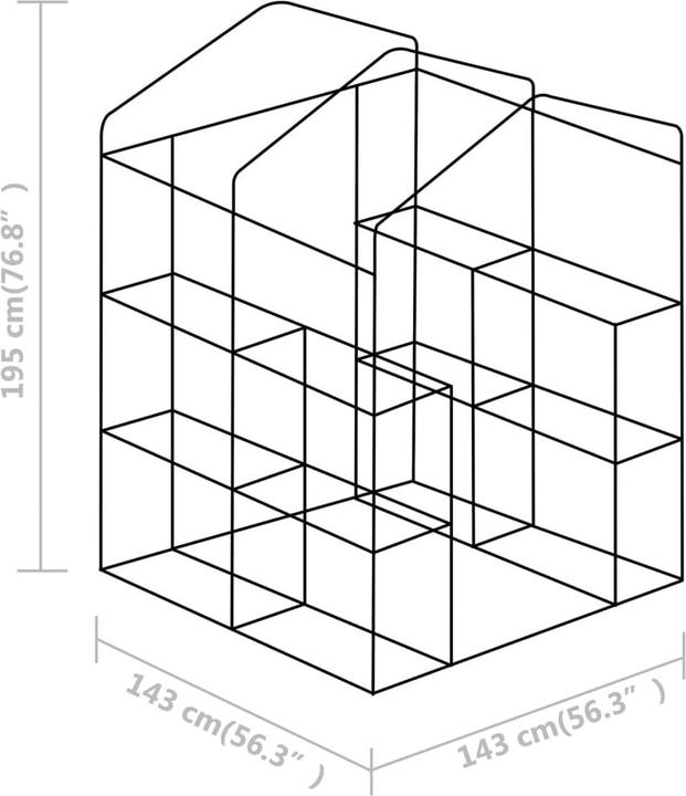 Image du produit vidaXL Gewächshaus