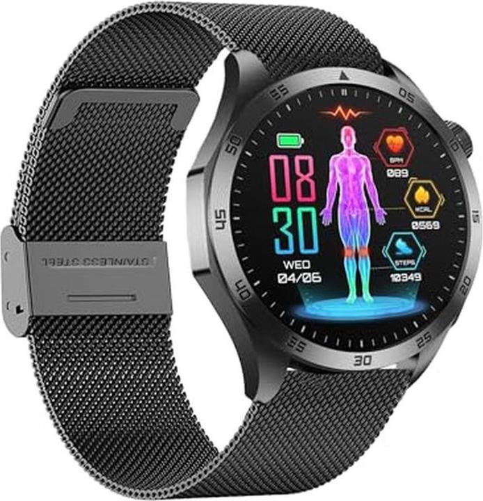 Produktbild Knauermann Gesundheitssmartwatch mit Telefonfunktion, EKG Plus, HRV- und SOS-Funktion, Schlafapnoe