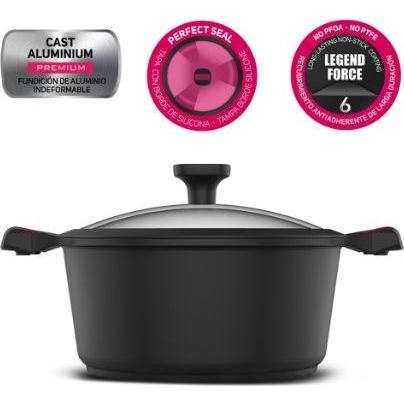 Taurus Great Best Moments 20 cm Topf mit Deckel -KCK3020, Pfanne + Kochtopf, Schwarz
