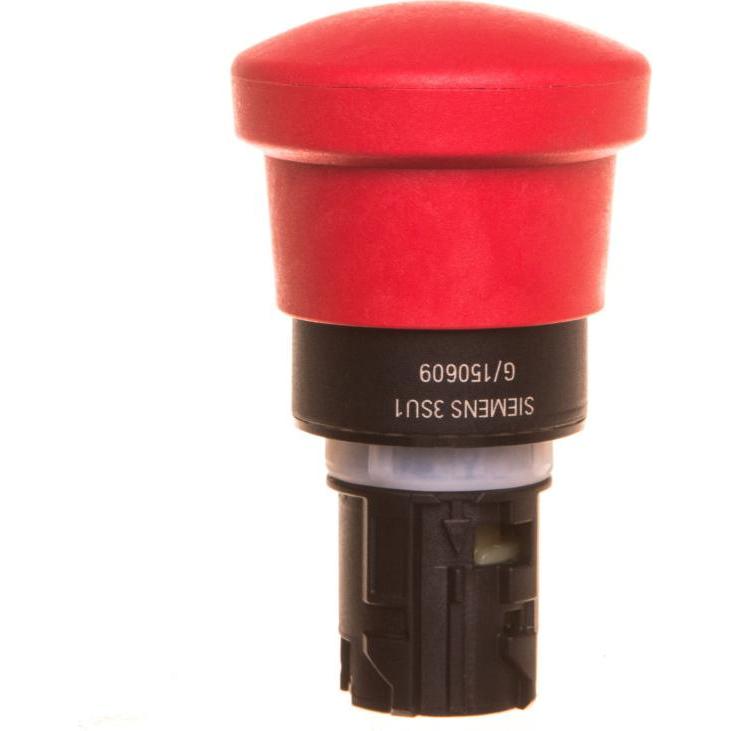 Thumbnail - Siemens Emergency stop pushbutton, plastic, red, Taster + Schalter, Rot