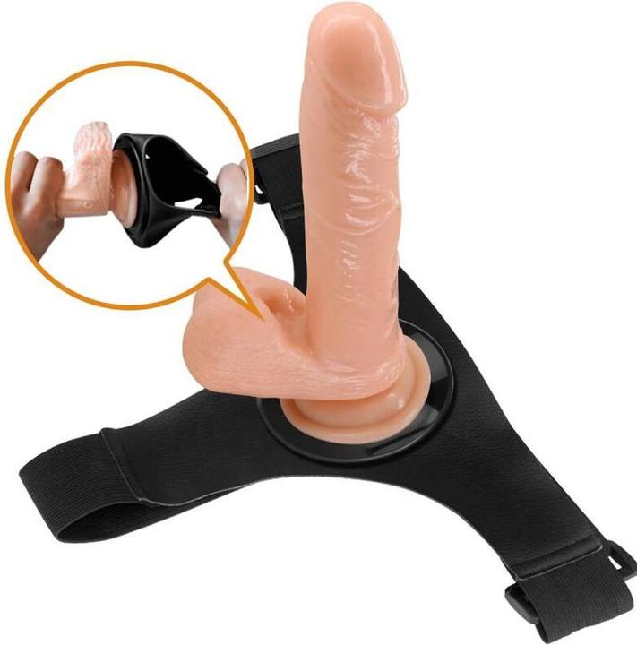 Produktbild Pretty Love Harness Briefs Universal Harness Mit Dildo Tom 20 cm Natur