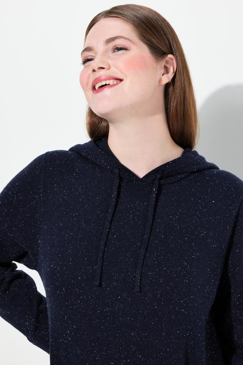 Produktbild Ulla Popken Strickkleid, Noppen, Kapuze, Langarm (54)