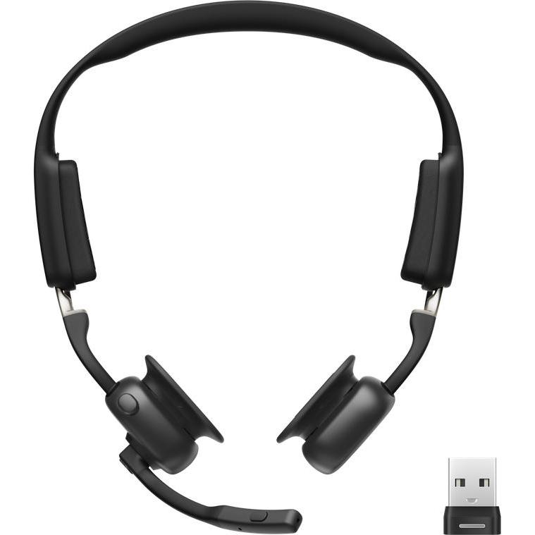 Shokz Openmeet USB-A Dongle (ANC, Kabellos), Kopfhörer, Schwarz