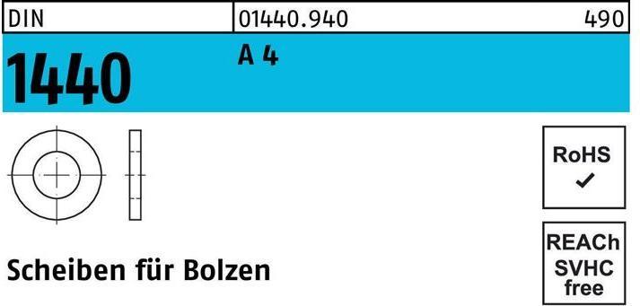 Actual product image Flat washer DIN 1440 f.Bolzen