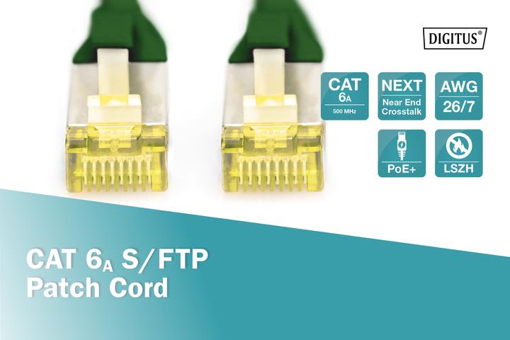 Image du produit Digitus Câble de réseau (S/FTP, CAT6a, 1 m)