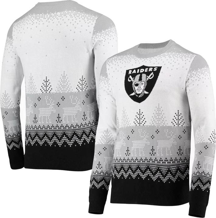 Image du produit Foco NFL Ugly Sweater XMAS Knit Pullover - Las Vegas Raiders (S)