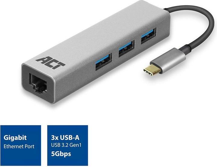 Actual product image ACT AC7055 (USB-C, 3 ports)