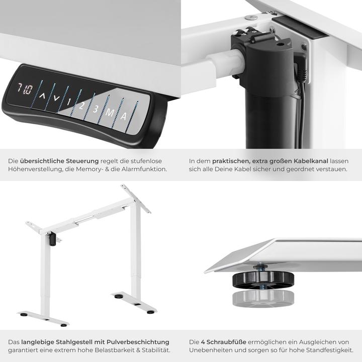 Actual product image tectake Electric table frame