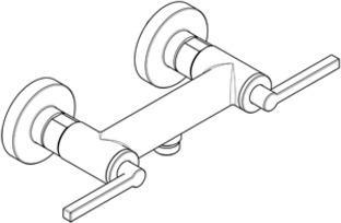 Actual product image Kludi NOVA FONTE PURISTIC shower mixer, matt black