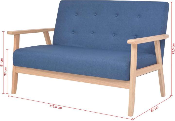 Produktbild vidaXL Sofa-Set (2-Sitzer)