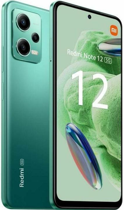 Actual product image Xiaomi Redmi Note 12 5G (128 GB, Forest Green, 6.67", Hybrid Dual SIM, 5G)