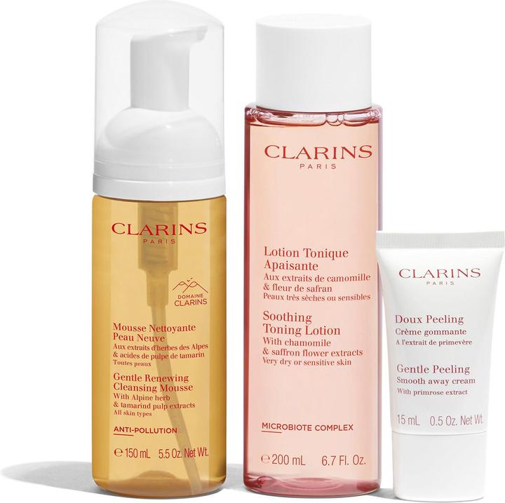 Image du produit Clarins Spécialités - Kit Peau Sensible Premium Cleansing (Mousse nettoyante, 150 ml)